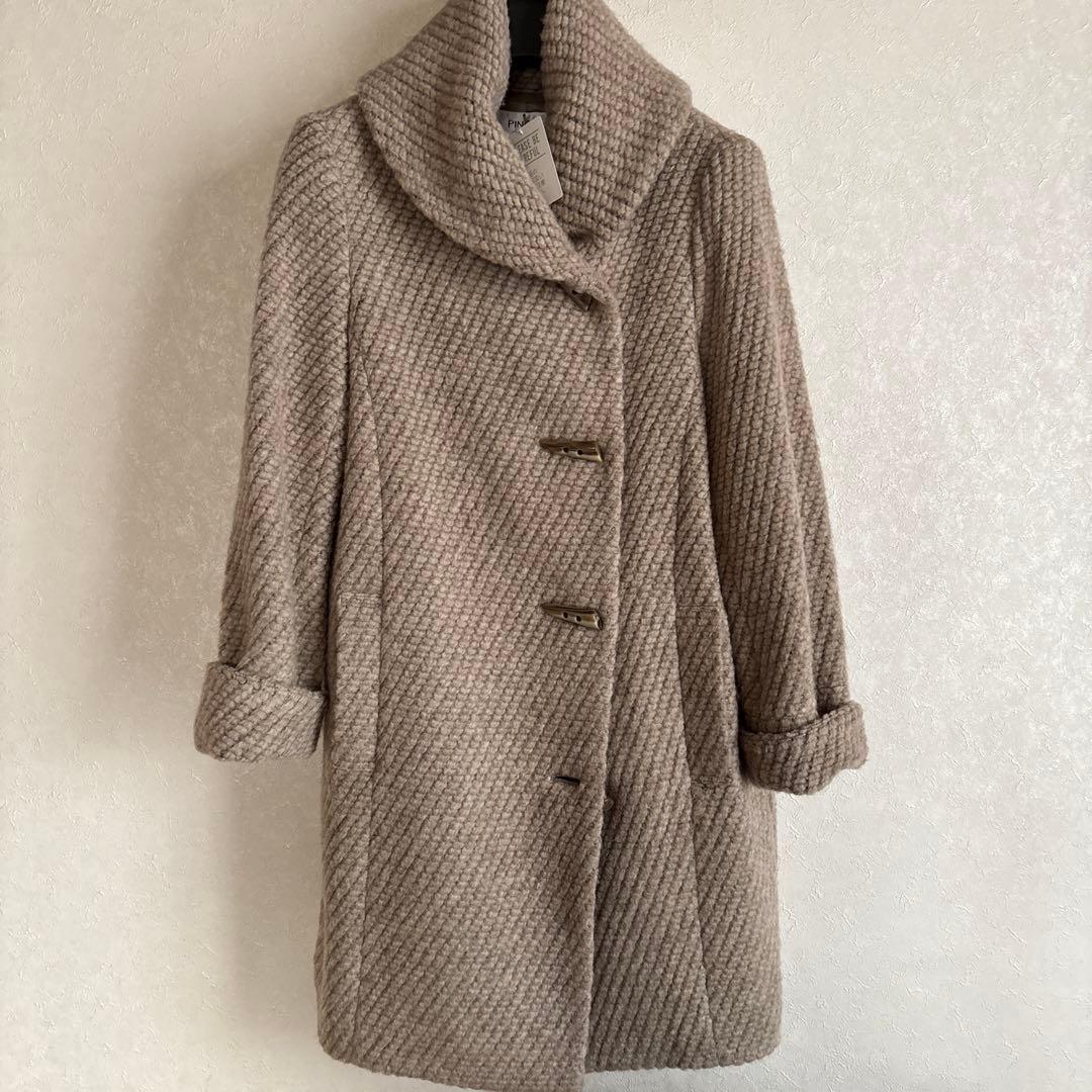た*ん様 思い切り値引ピノーレ pinore大人可愛いダッフルロングコート未使用