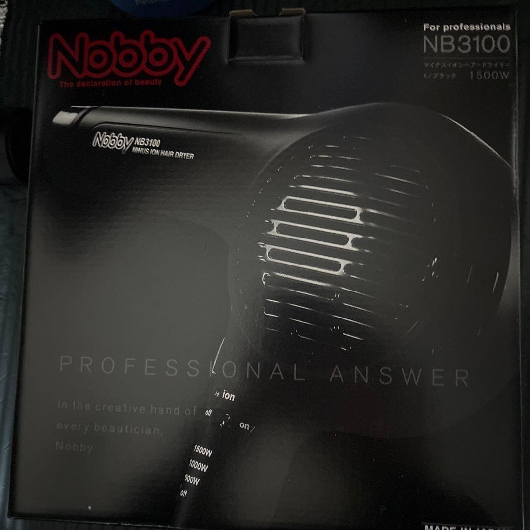 【新品未使用】ノビー(Nobby) マイナスイオンヘアドライヤー NB3100