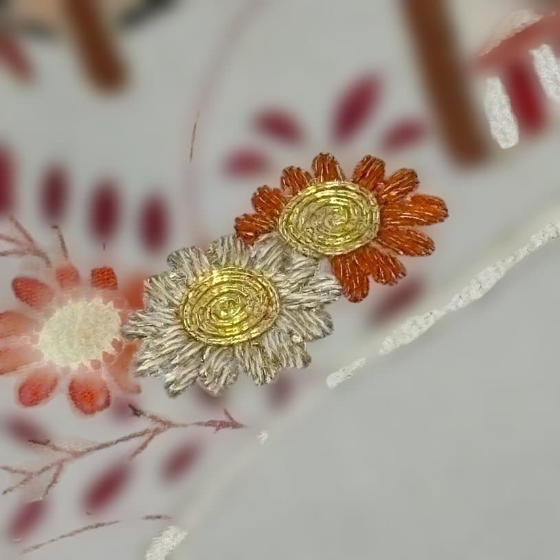 まりこさん専用　アンティーク　黒留袖　両褄　駒刺繍　大正ロマン　正絹　J101