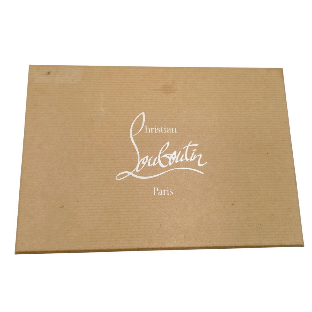 【良品】クリスチャンルブタン 長財布 スタッズ ラウンドファスナー