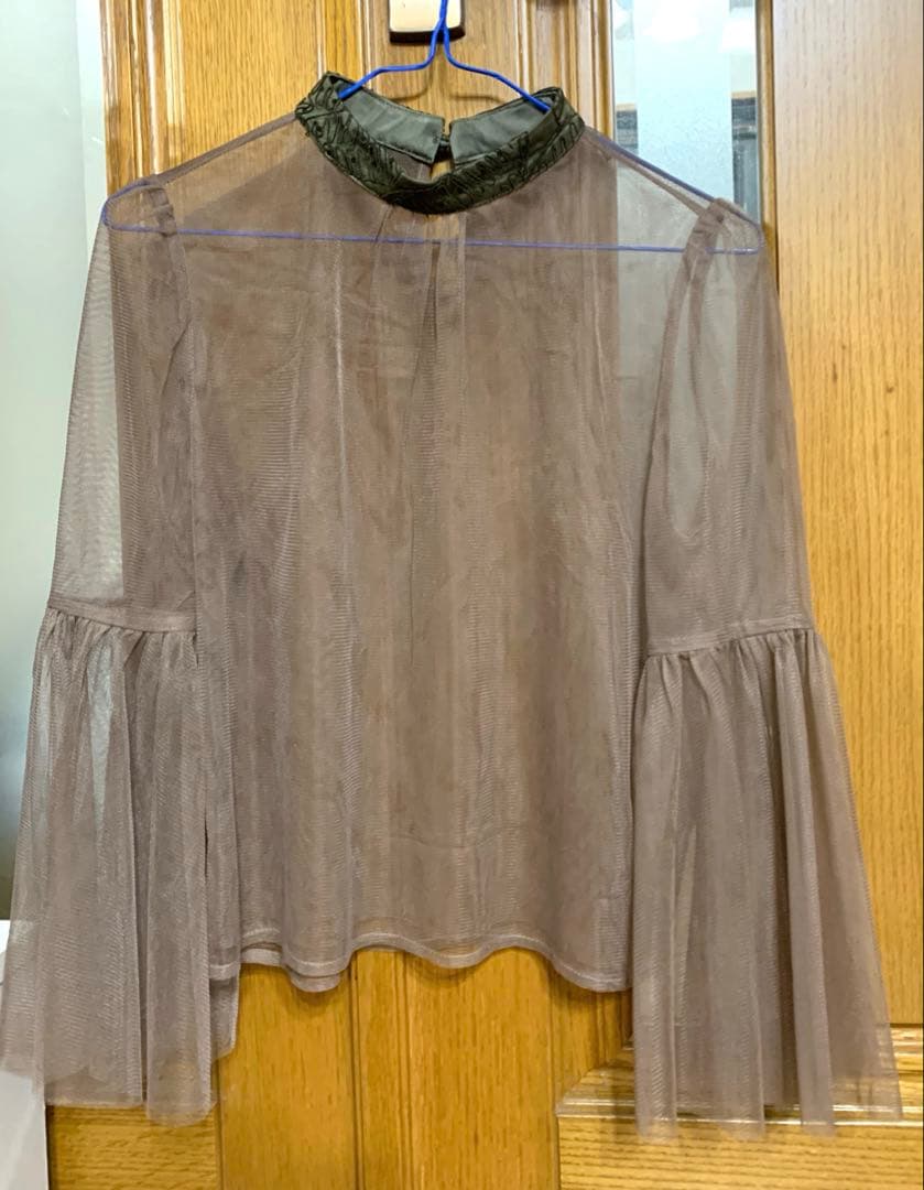 LEJA スパンコールビジューボタンセットアップワンピースドレス GREEN M