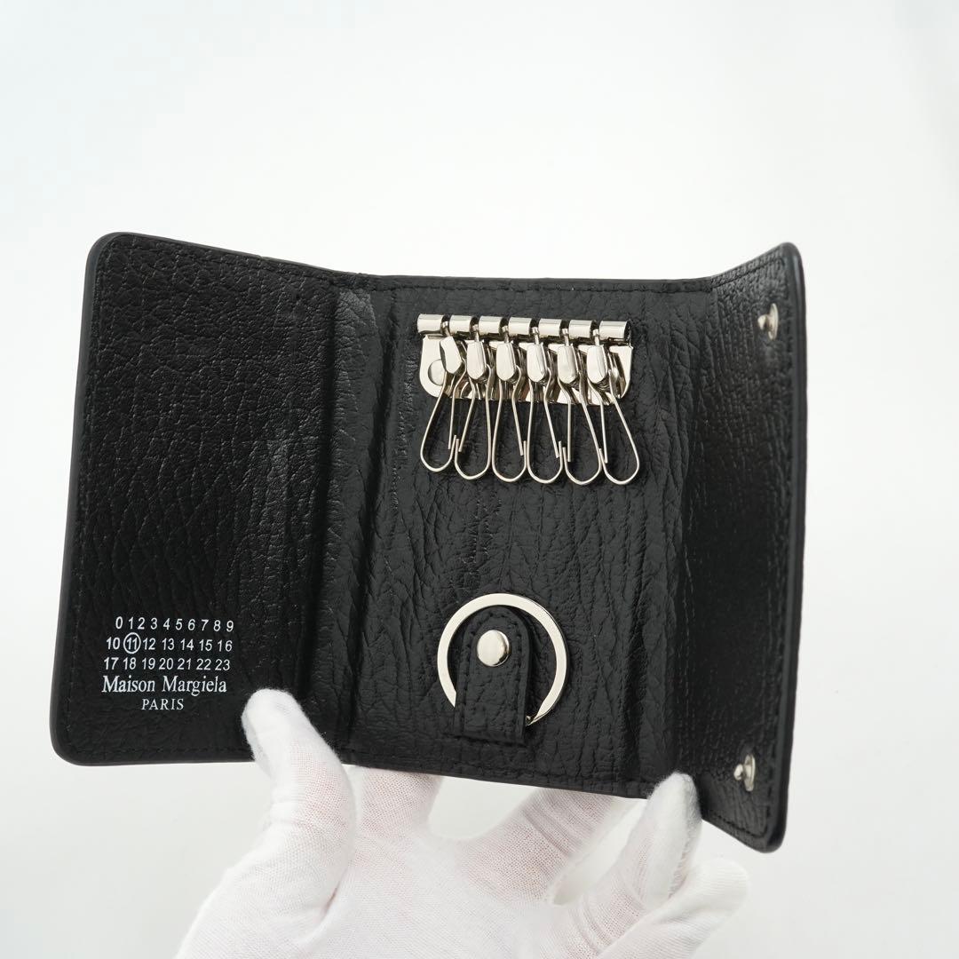 ✨未使用展示品・箱保存袋付き✨　メゾンマルジェラ　キーケース　6連　ブラック