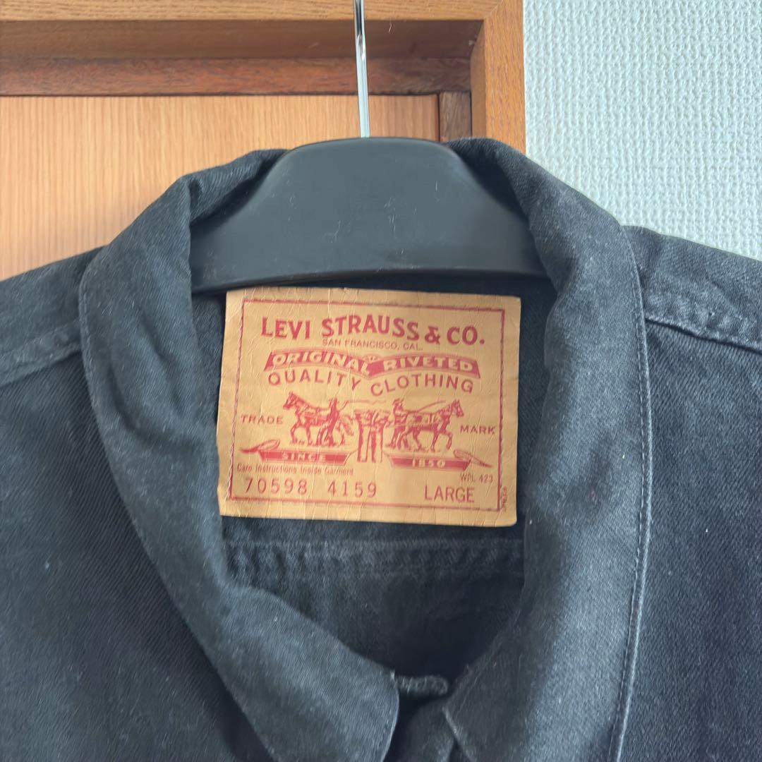 Levi's リーバイス 70598 4159ブラックデニムジャケット
