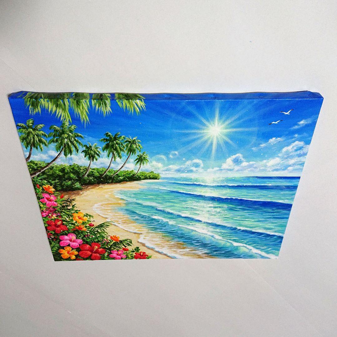 【ハイビスカス】アクリル画 F6 風景画 絵画