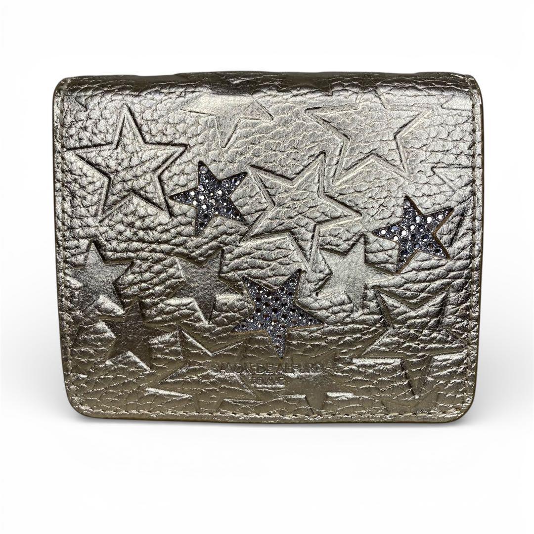 SALON DE ALFURD サロンドアルファード コンパクト二つ折り財布 星