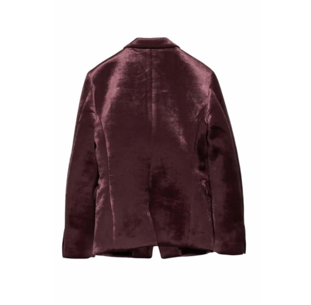 m*a様 トルネードマート　ワイン色　ベロア 　ジャケット　ベルベット