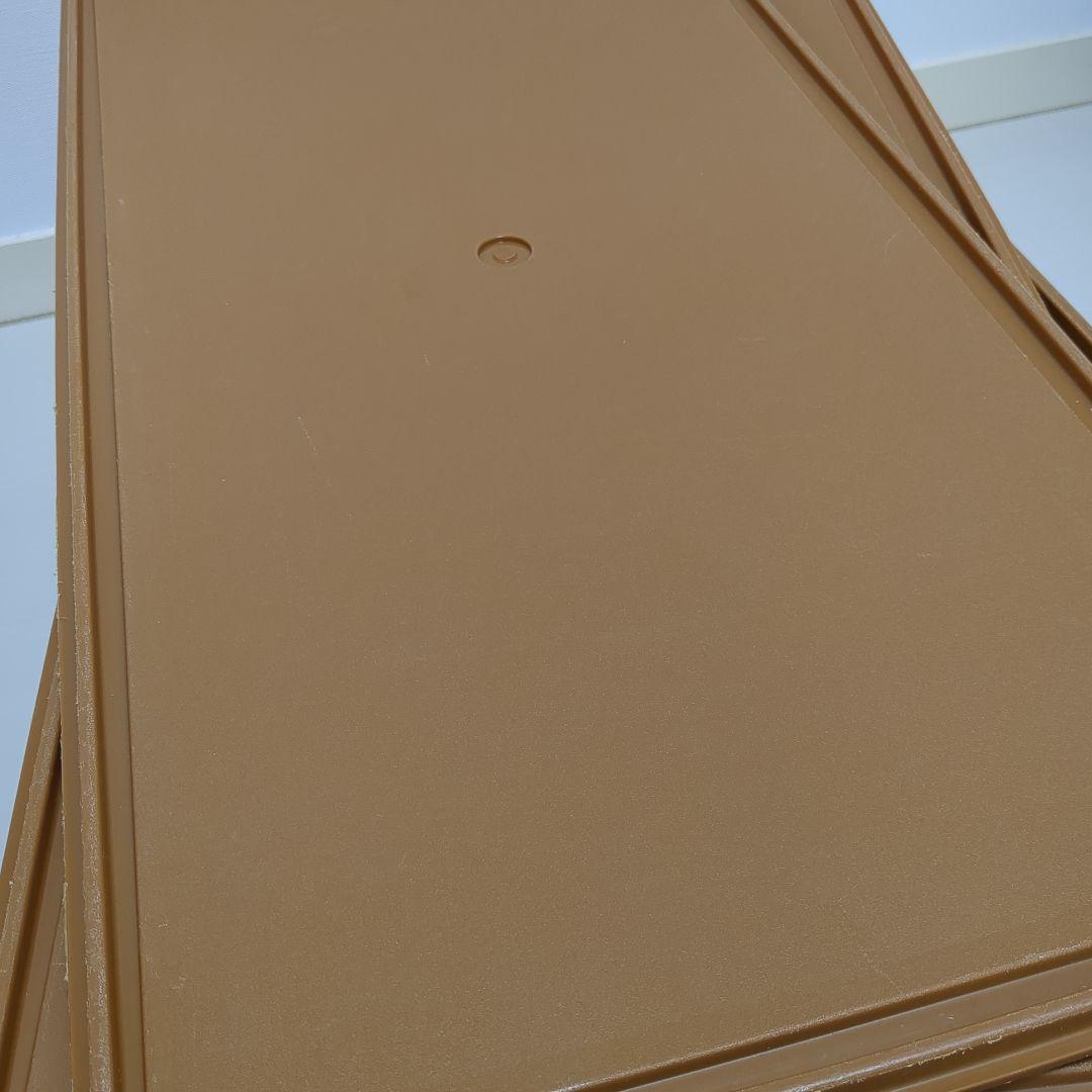 【4個セット】タッパーウェア　ロングスーパーケース　ブラウン　人気色