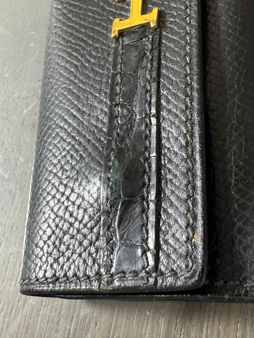 美品✨エルメス HERMES 4連キーケース クロコダイル×べアン 定価35万❣️