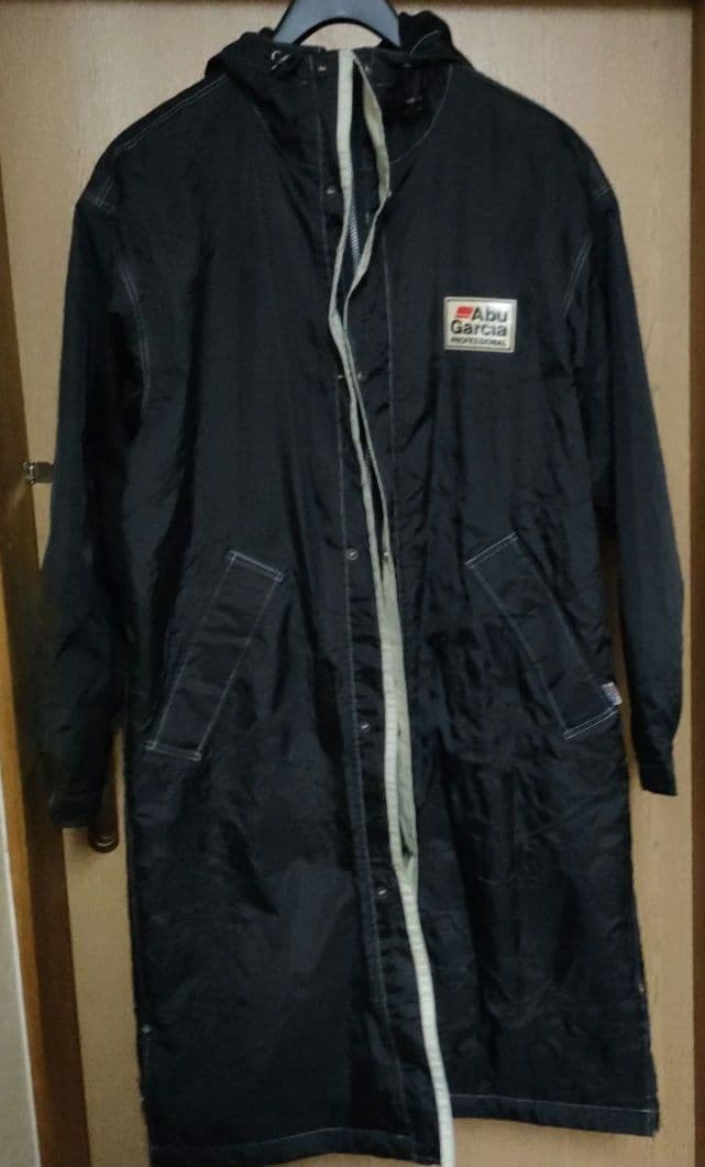 アブガルシア　Abu Garcia フード付フィッシングロングコート　ブラック