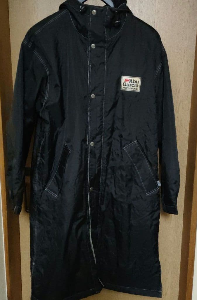 アブガルシア　Abu Garcia フード付フィッシングロングコート　ブラック