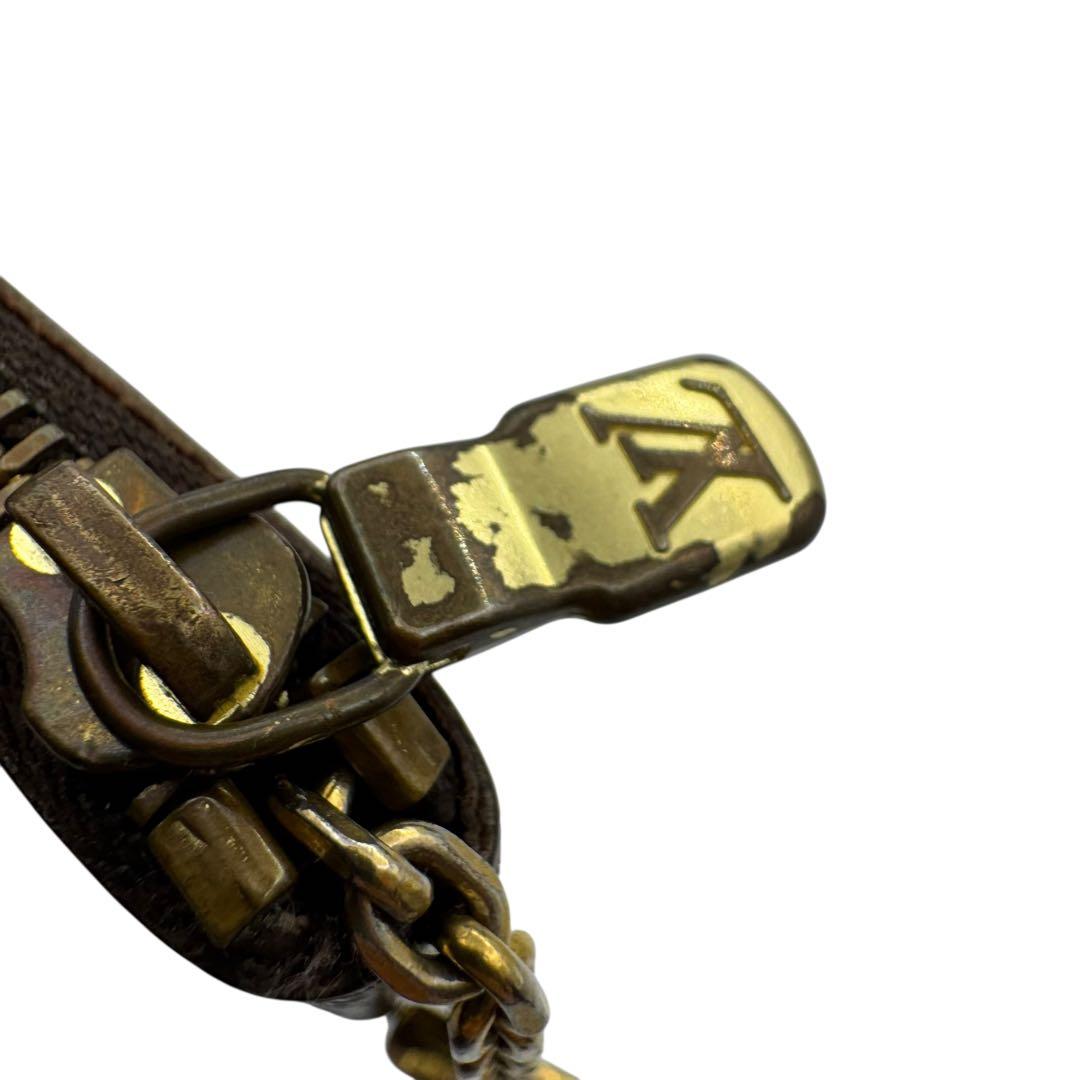 美品　ルイヴィトン　モノグラム　ポシェットクレ　ケース　ゴールド金具