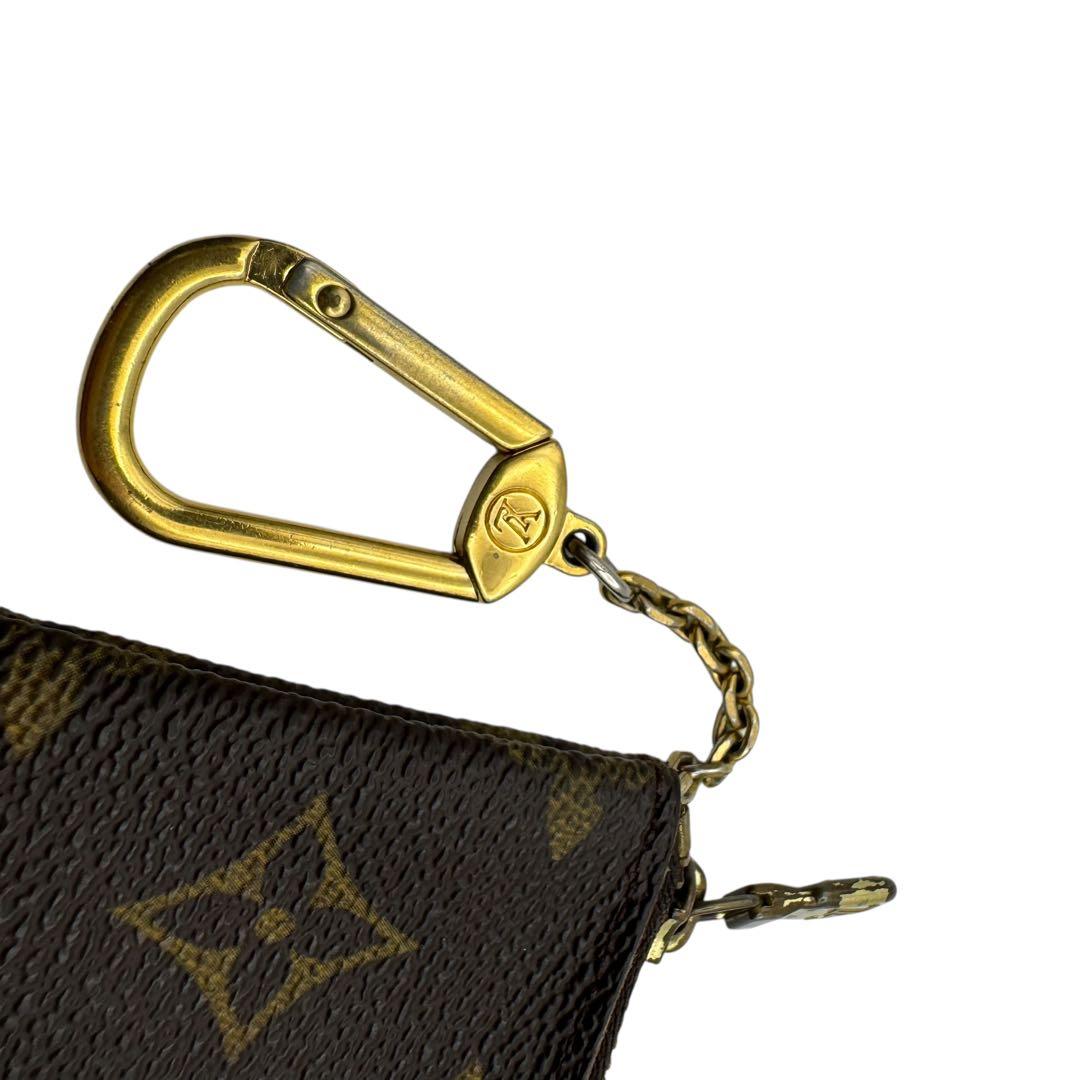 美品　ルイヴィトン　モノグラム　ポシェットクレ　ケース　ゴールド金具