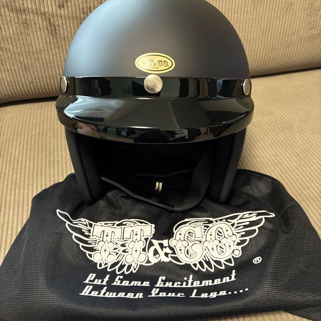 m*a様 TT＆CO 500-TX マットブラック ヘルメット