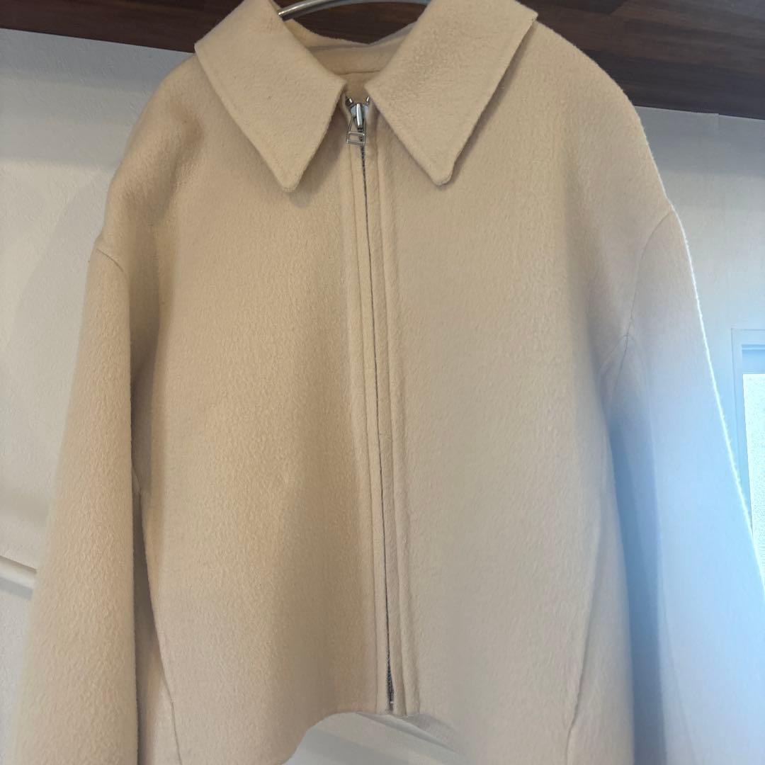 トゥデイフル　ウールジップブルゾン　アウター　ベージュ