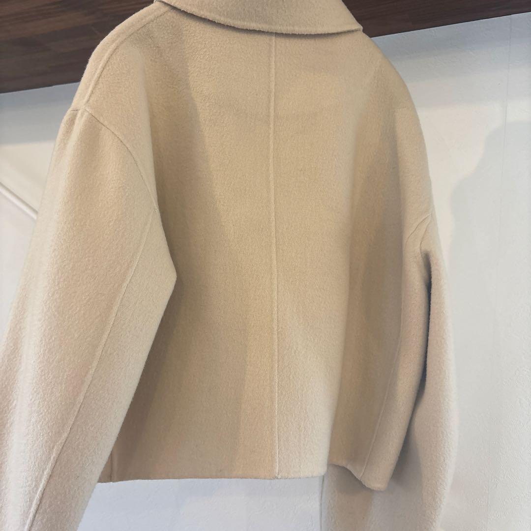 トゥデイフル　ウールジップブルゾン　アウター　ベージュ