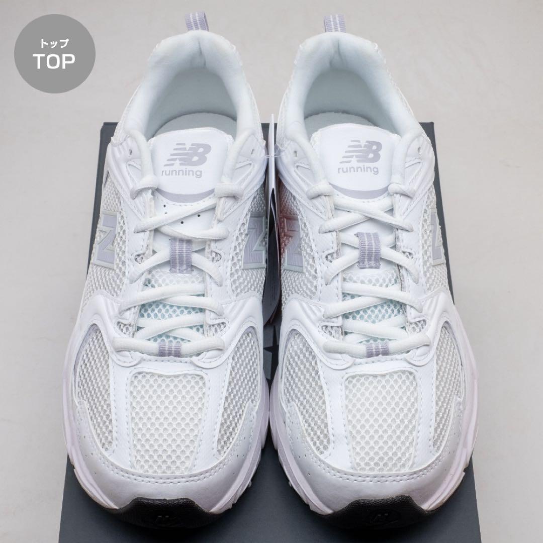 ニューバランス レディース ランニングシューズ ホワイト 25cm 白 軽量