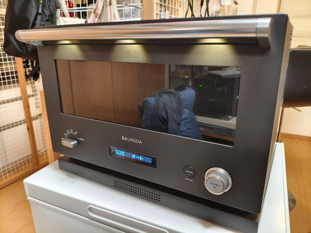 【動作良好】BALMUDA K04A-BK オーブンレンジ ブラック