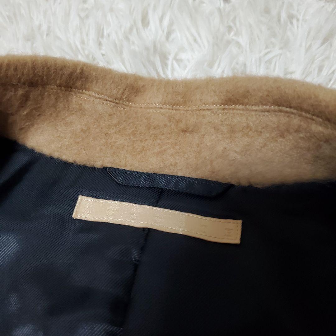 希少 AUGUSTE キャメル100% チェスターコート 1ボタン 日本製 M