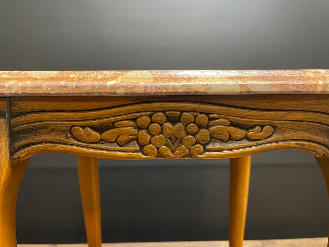 サイドテーブル ネストテーブル 大理石　猫脚