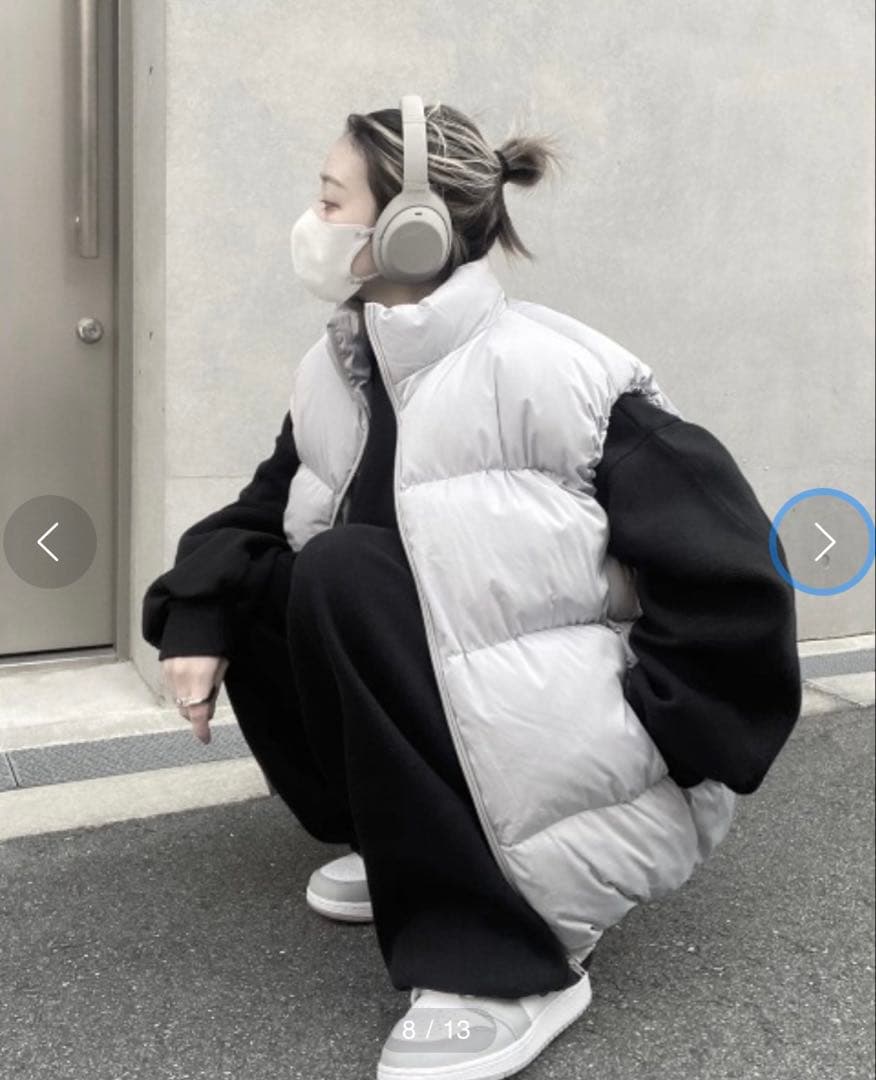 yaca ダウンベスト　Freeサイズ