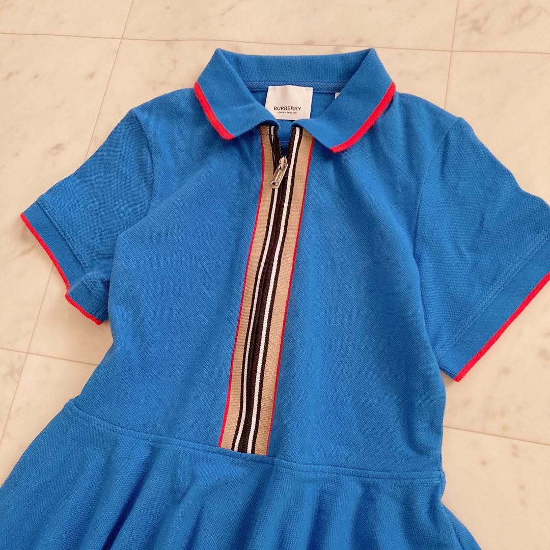 美品♪ バーバリーチルドレンBURBERRY ポロワンピース 8y 128㎝