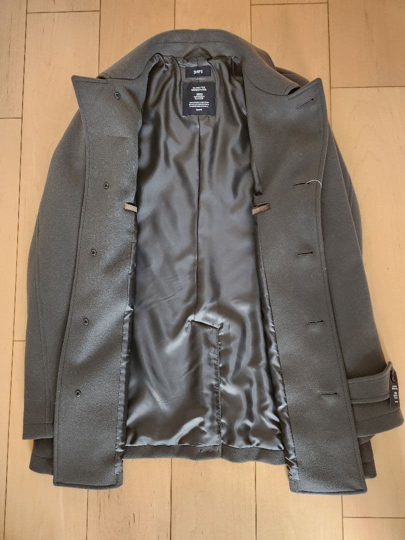 SHIPS シップス 160's オリーブ色 ウール コート 新品・未使用