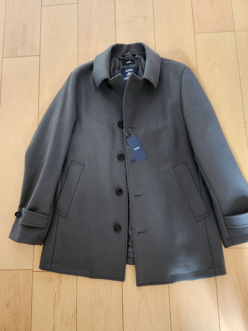 SHIPS シップス 160's オリーブ色 ウール コート 新品・未使用