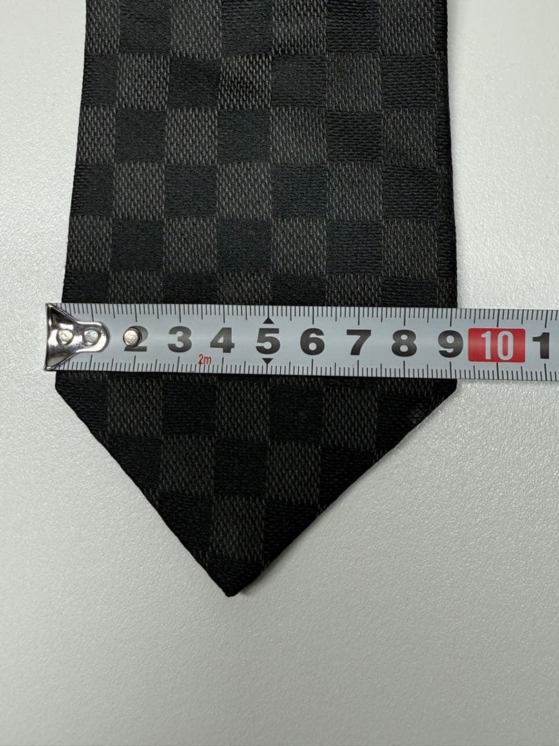 LOUIS VUITTON ブラック ダミエネクタイ