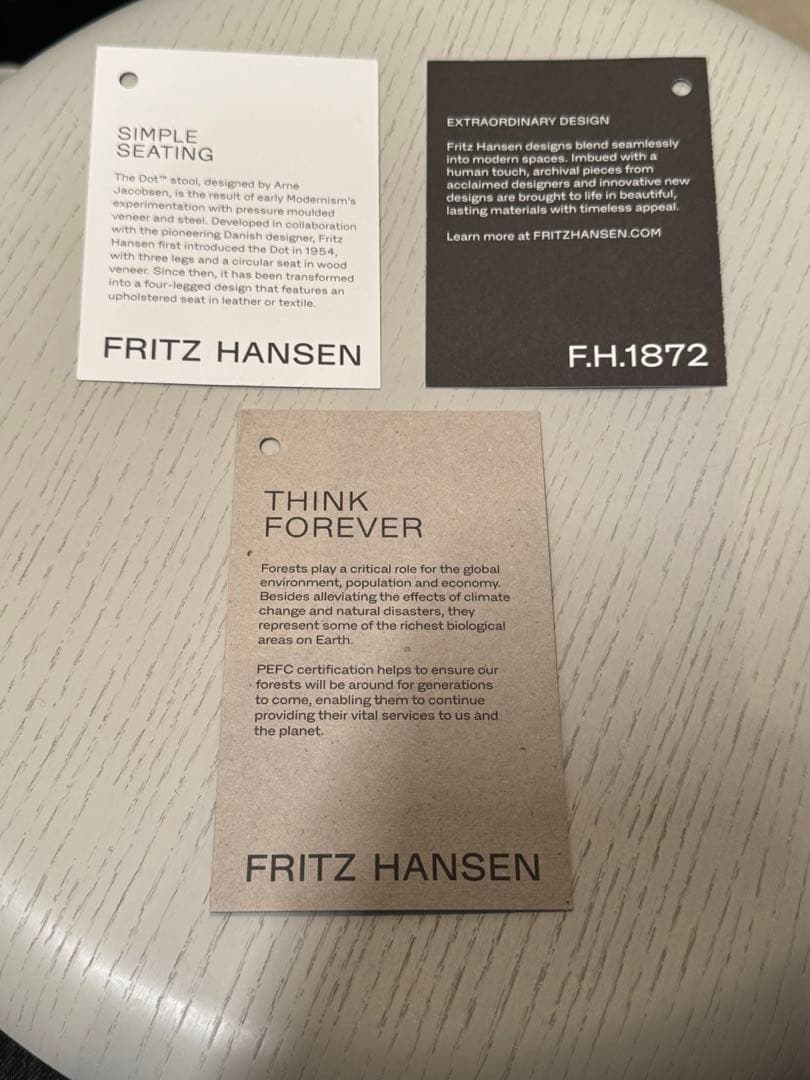 【限定・即完】Auralee × FRITZ HANSEN ドットスツール
