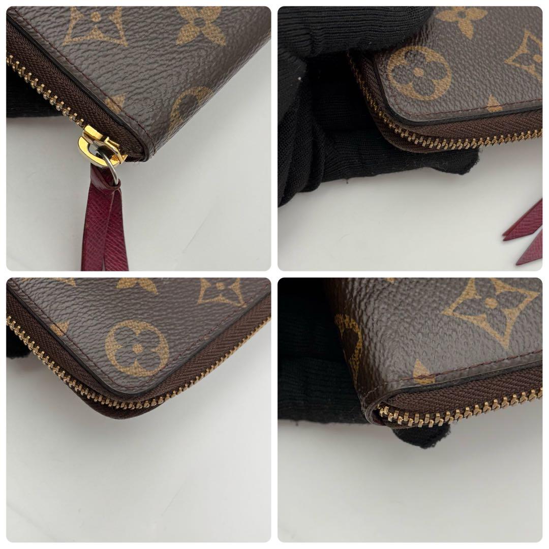 ルイヴィトン モノグラム ポルトフォイユ クレマンス 長財布 フューシャ