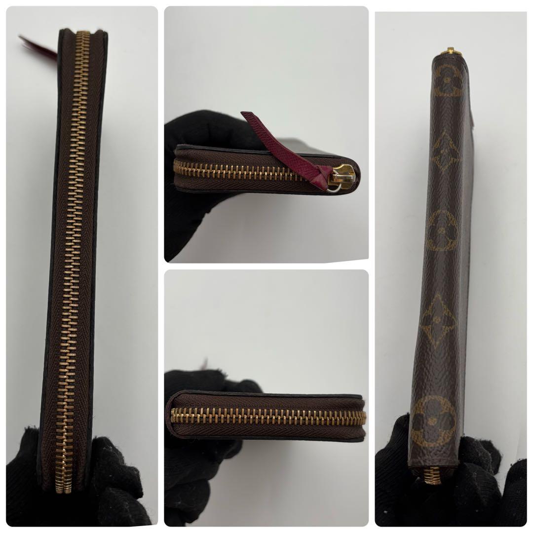 ルイヴィトン モノグラム ポルトフォイユ クレマンス 長財布 フューシャ