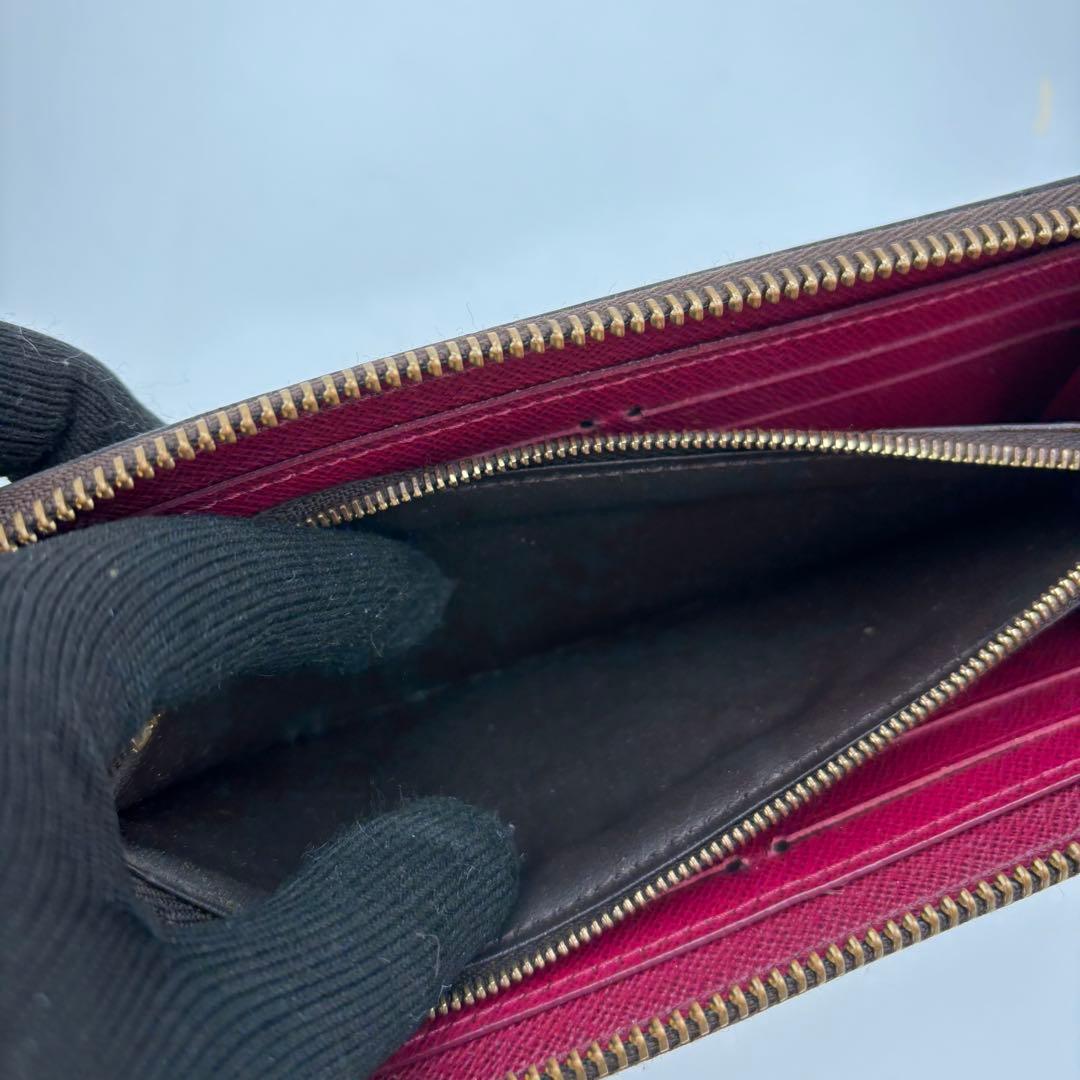 ルイヴィトン モノグラム ポルトフォイユ クレマンス 長財布 フューシャ