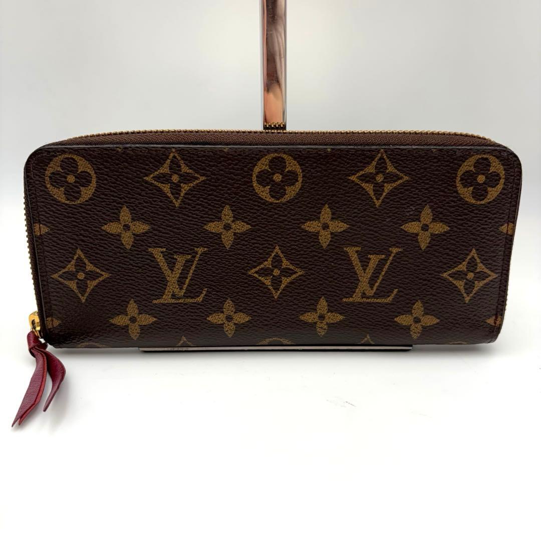 ルイヴィトン モノグラム ポルトフォイユ クレマンス 長財布 フューシャ