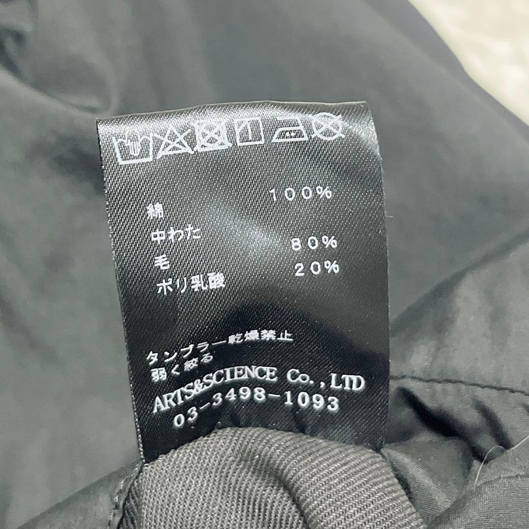 美品✨アーツアンドサイエンス 中綿　ベスト　ジャケット　ブラック