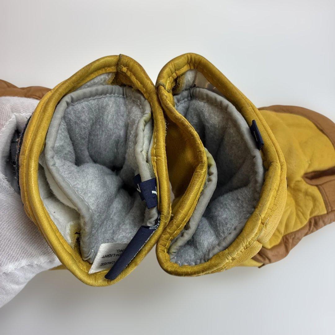 Hestra スキーグローブ イエロー/ブラウン