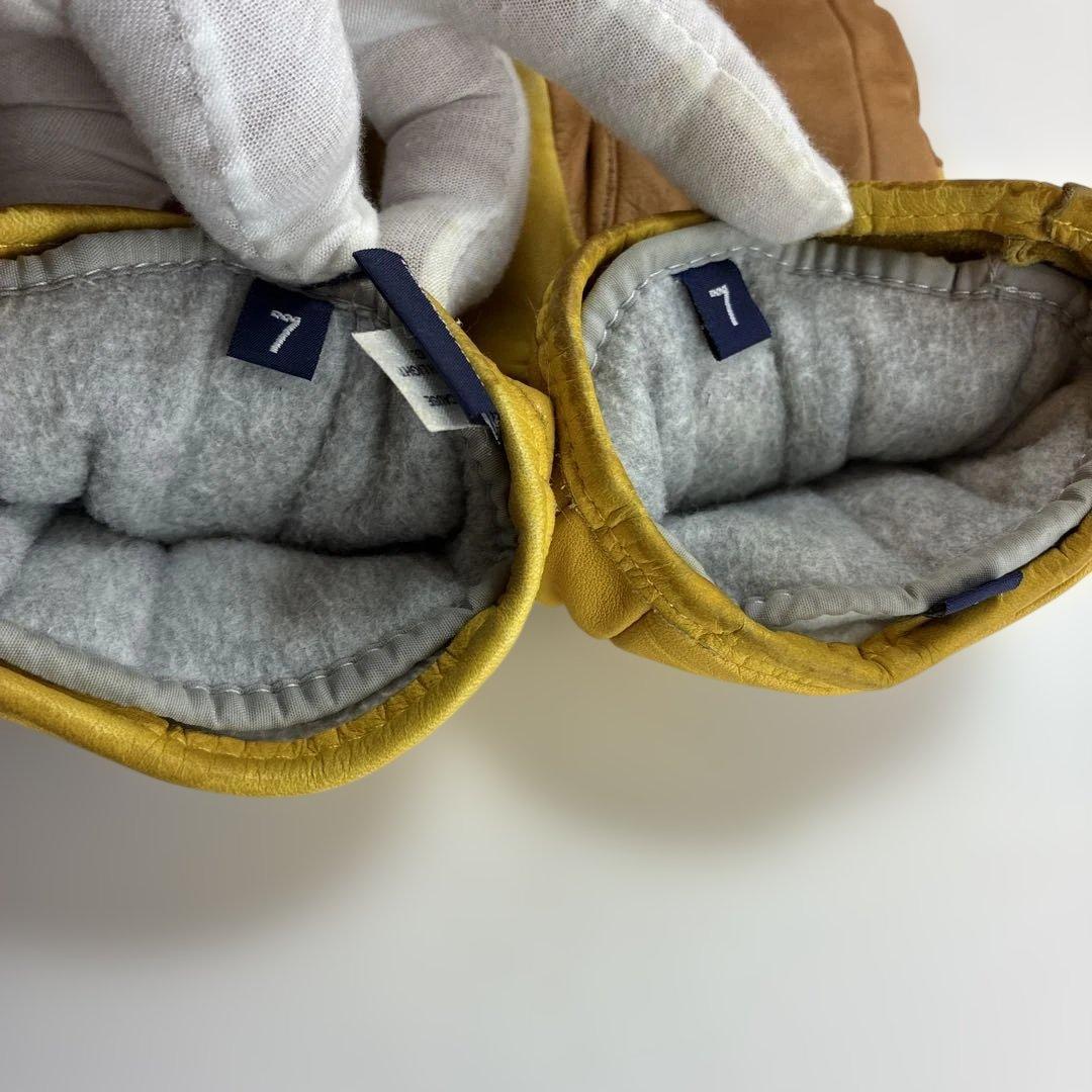 Hestra スキーグローブ イエロー/ブラウン