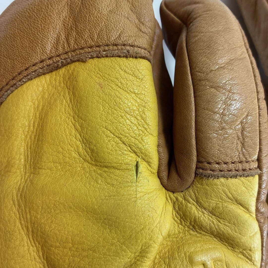 Hestra スキーグローブ イエロー/ブラウン