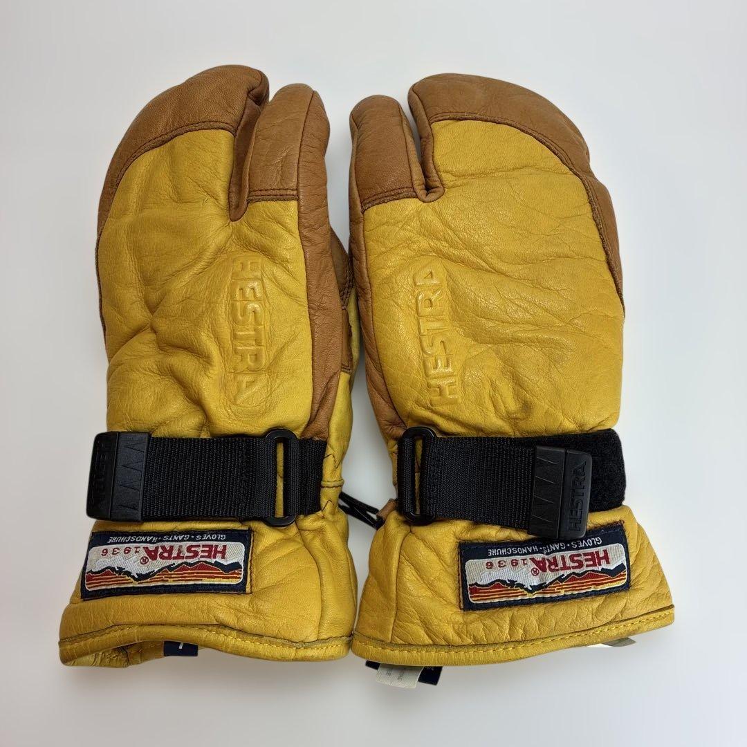 Hestra スキーグローブ イエロー/ブラウン