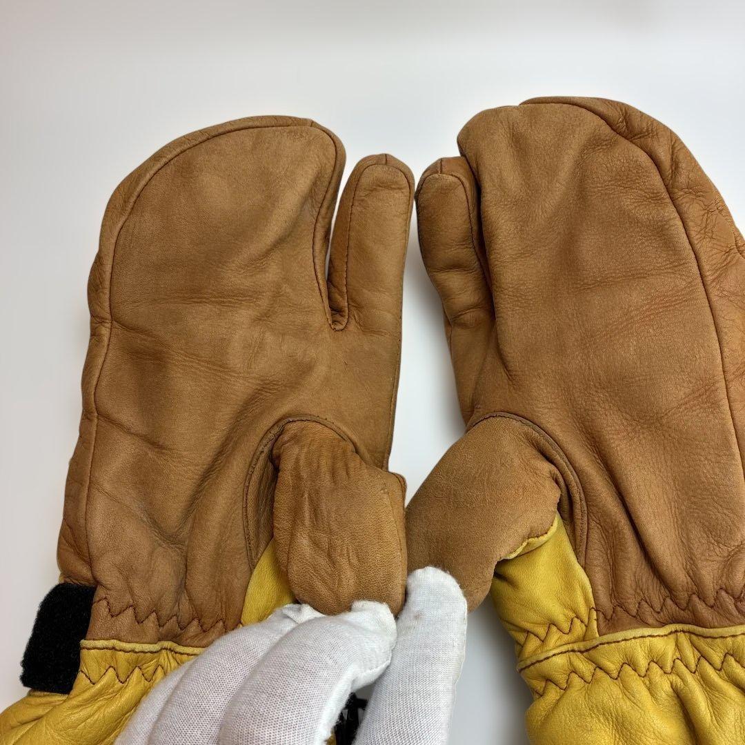 Hestra スキーグローブ イエロー/ブラウン