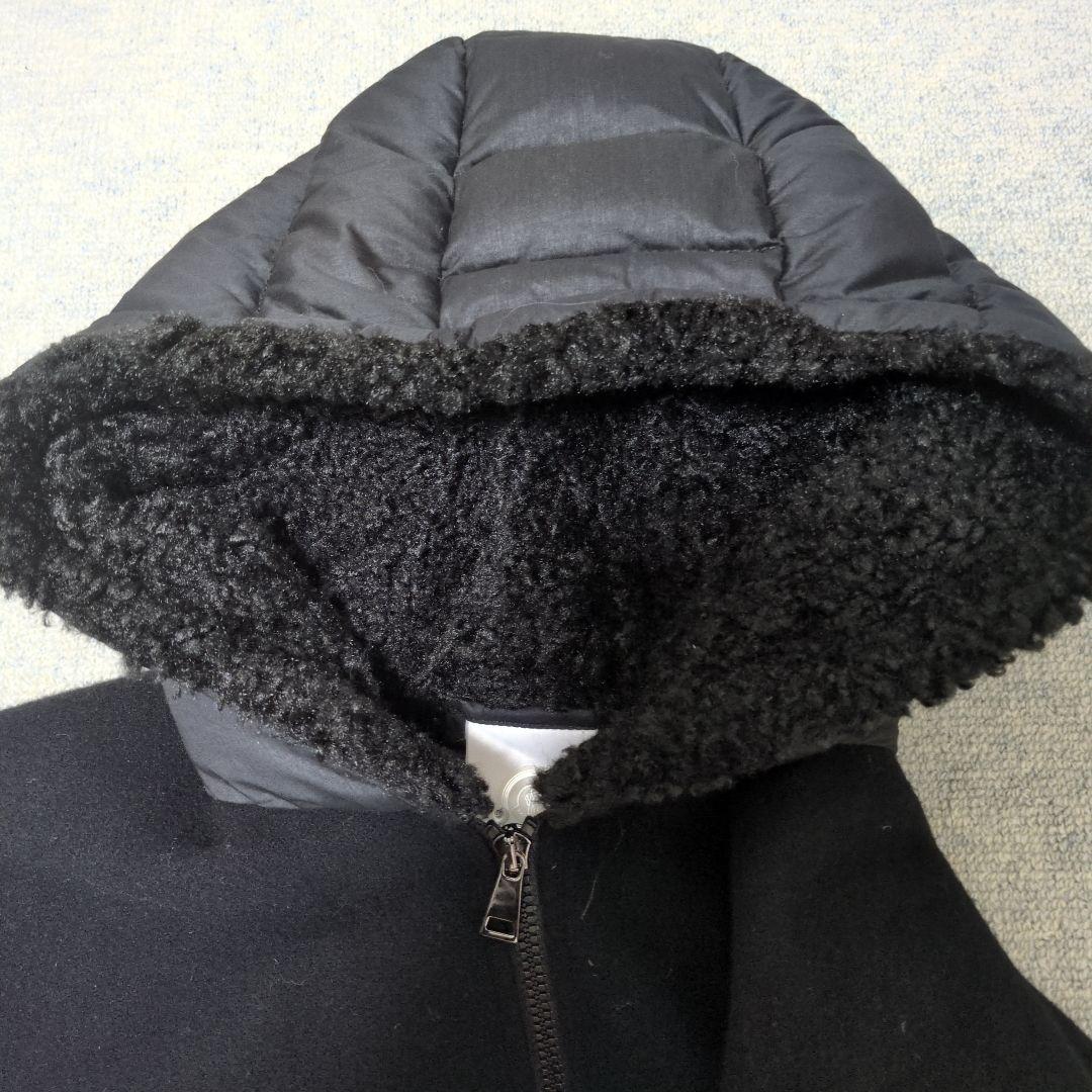 MONCLER MANTELLA ポンチョ ケープ ダウンフーディ ブラック