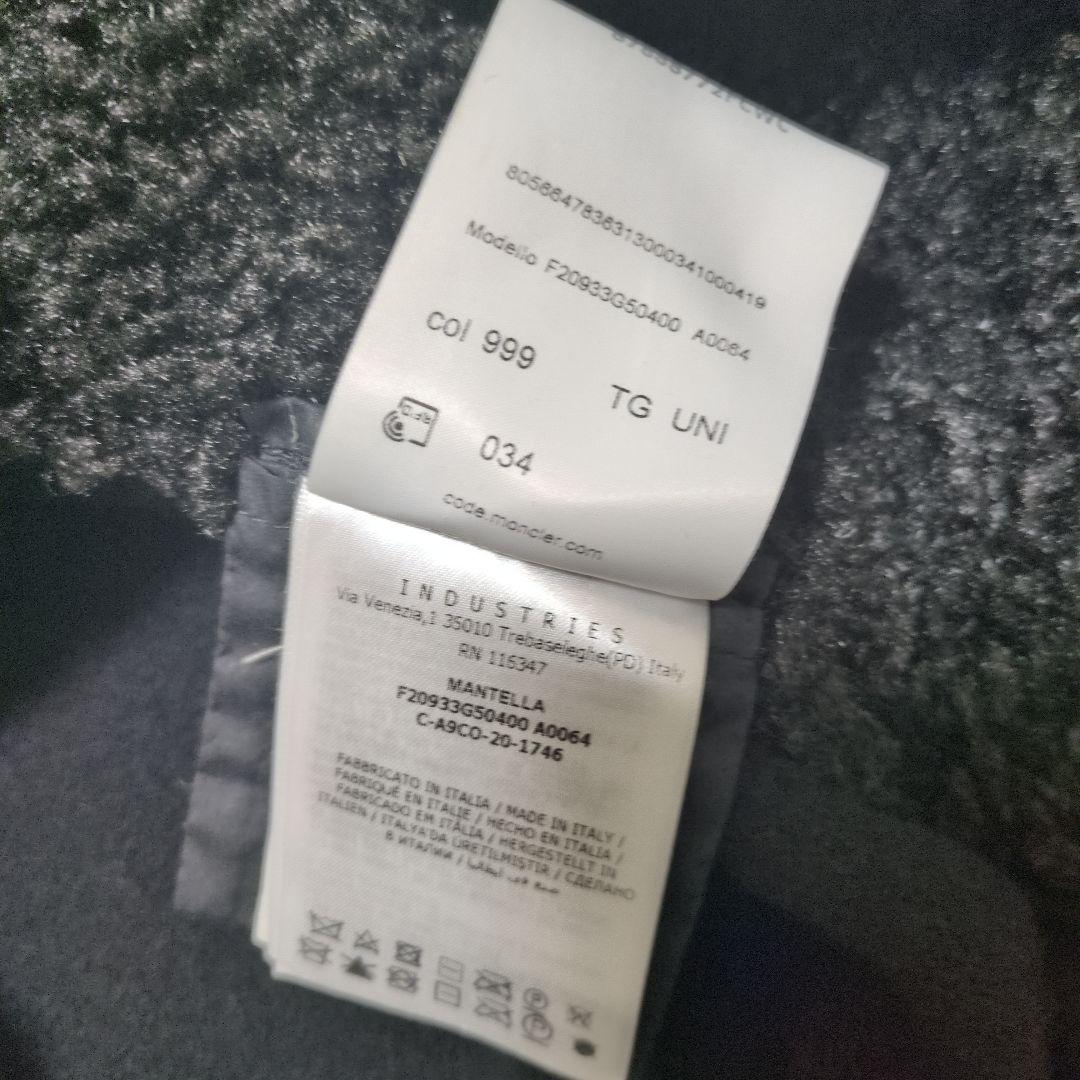 MONCLER MANTELLA ポンチョ ケープ ダウンフーディ ブラック