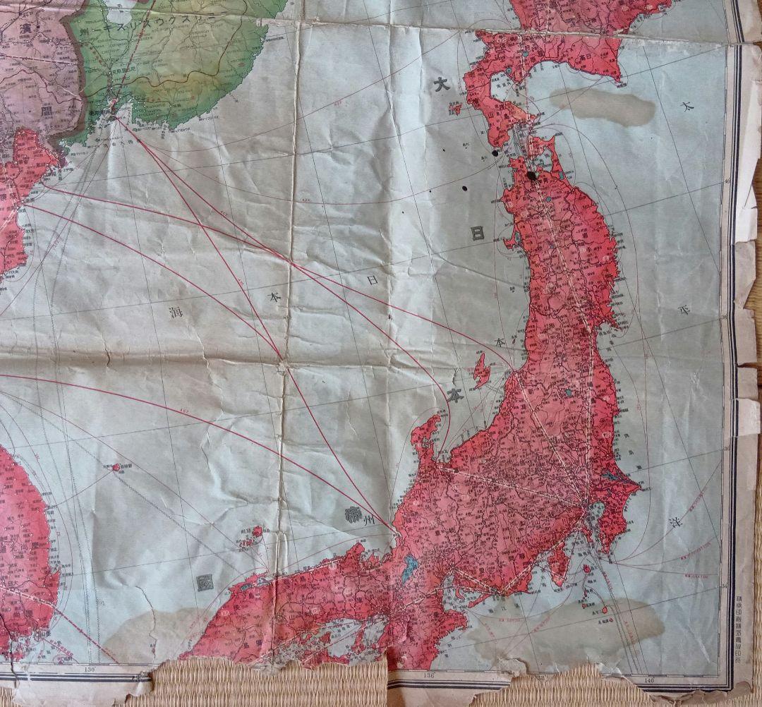 戦前の地図　 日満露支　交通国境大地図