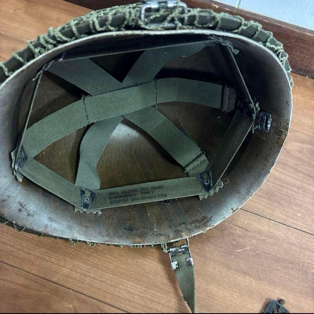 米軍　実物　M–1 HELMET Ｍ1 ヘルメット送料無料
