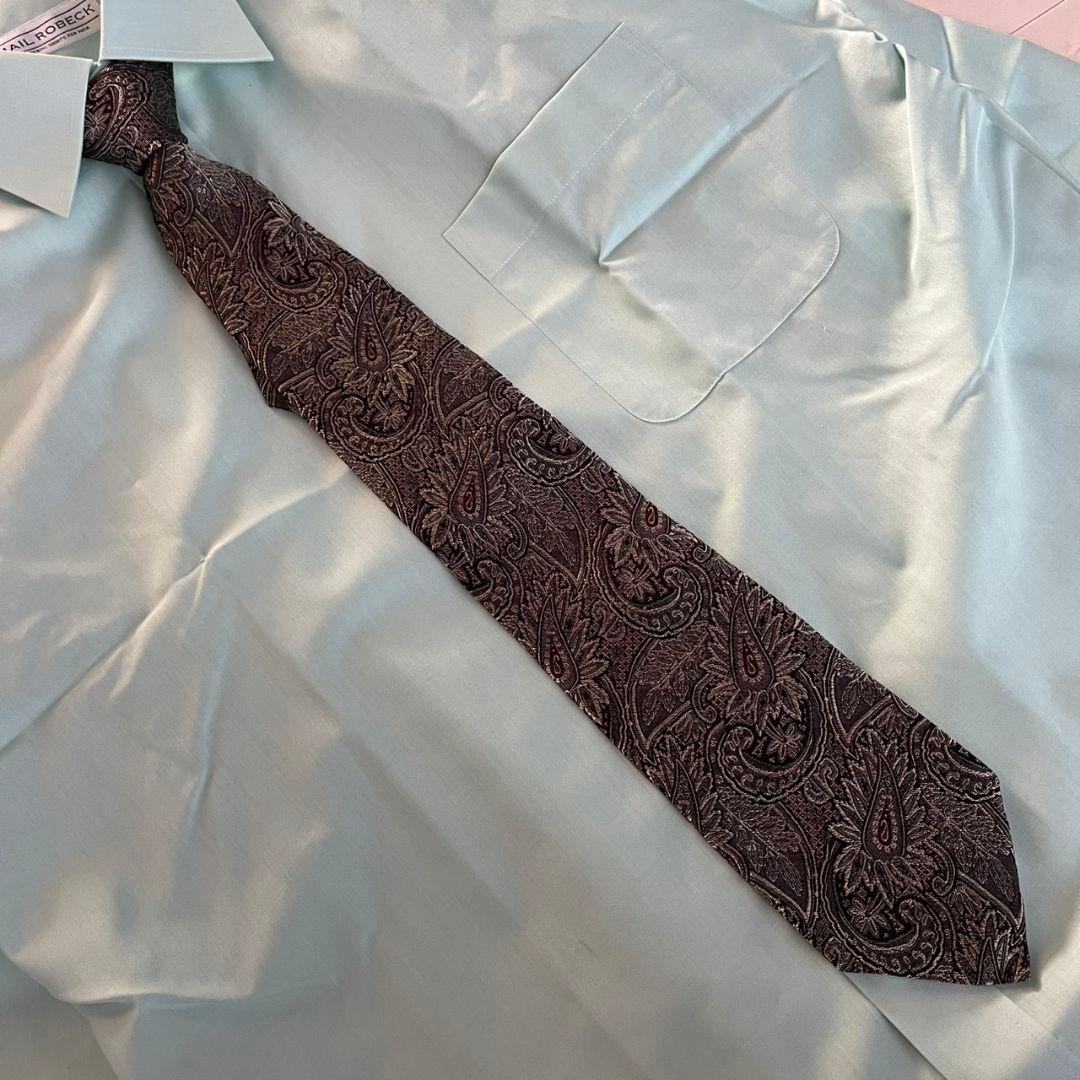 極上ウール✨豪華5点セット ダブルスーツ ラルフローレンネクタイ ピンズ M