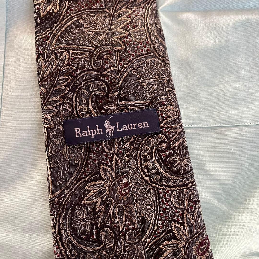 極上ウール✨豪華5点セット ダブルスーツ ラルフローレンネクタイ ピンズ M