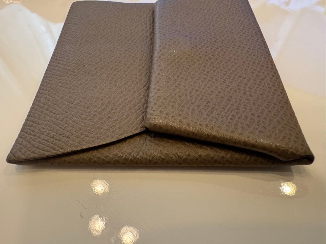 【エルメス】バスティア/ケース/エトゥープ/刻印:Z