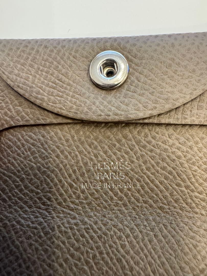 【エルメス】バスティア/ケース/エトゥープ/刻印:Z