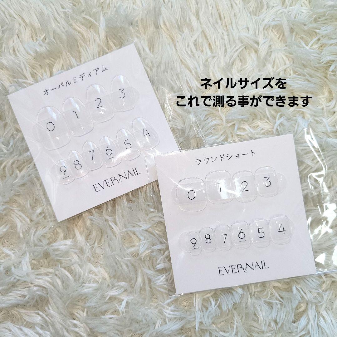 未使用✦EVERNAIL エバーネイル ネイルチップ ミディアムオーバル グレー