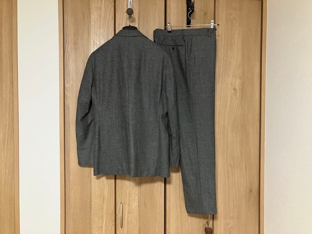 グリーンレーベルリラクシング　スリーピース　ツイード　スーツ　グレー