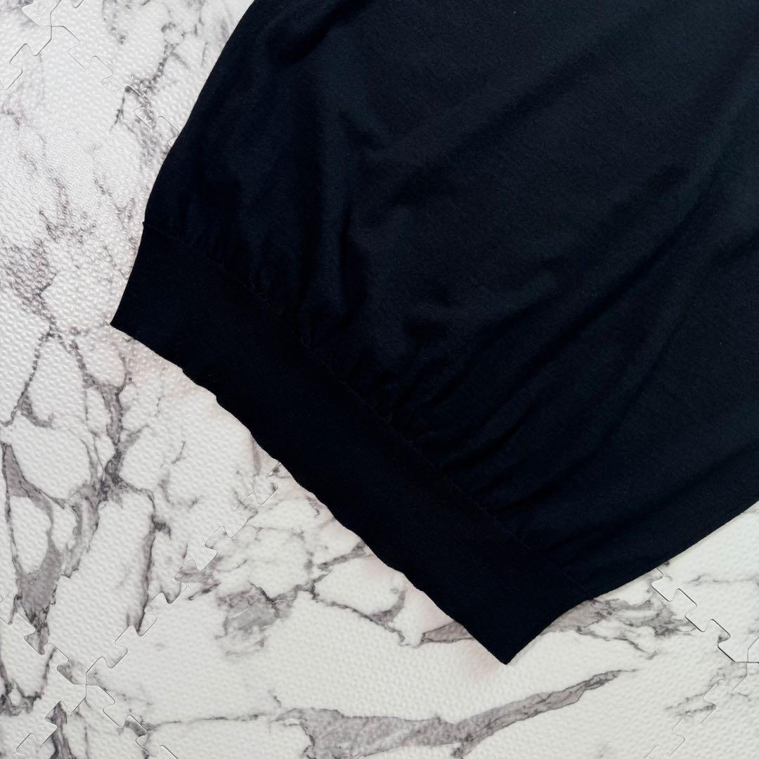 ジョンスメドレー　ニットポロ　ポロシャツ　ハイゲージ　コットンウール　英国製